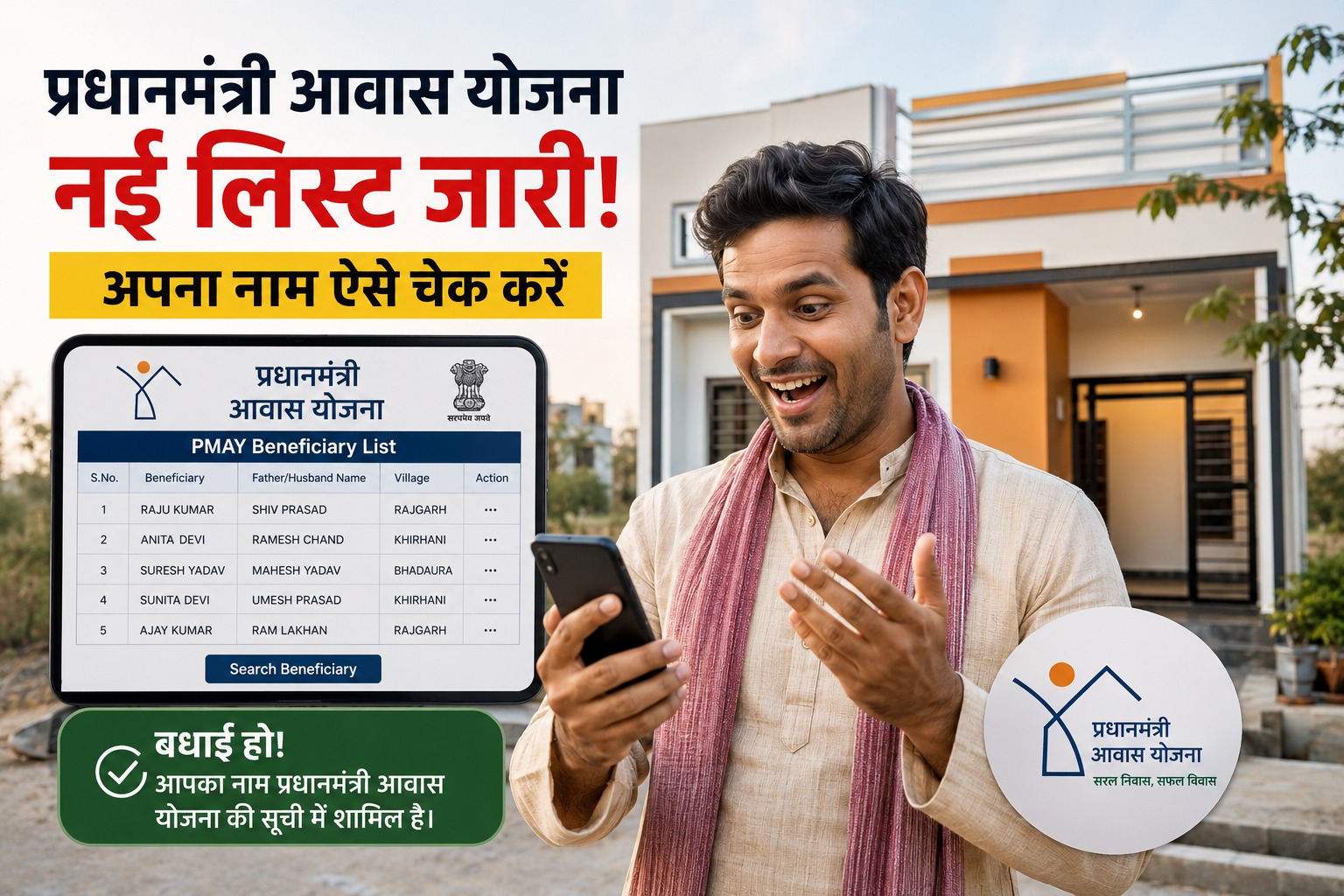 PM Awas Yojana New List 2026