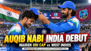 Auqib Nabi India Debut: J&K Star Gets Maiden ODI Cap vs West Indies