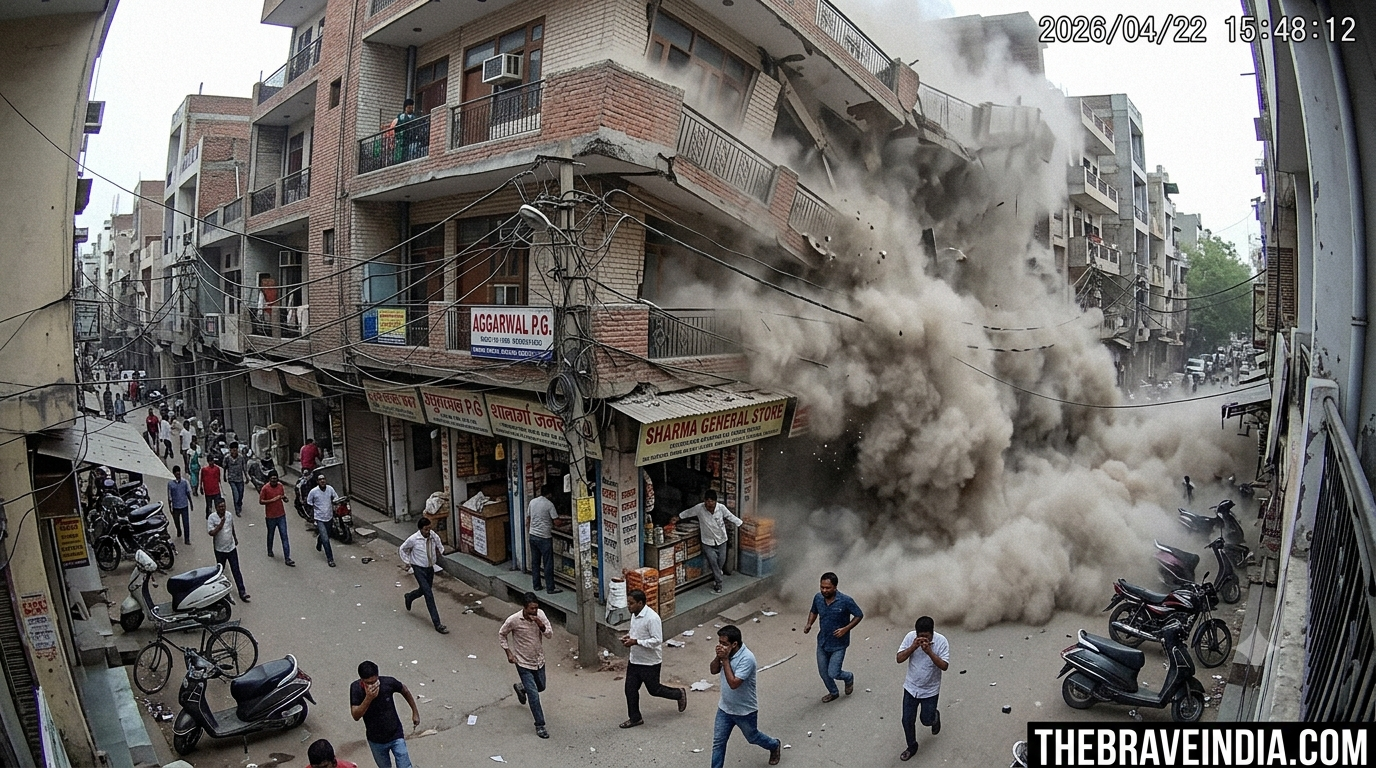 satya niketan delhi building collapsed